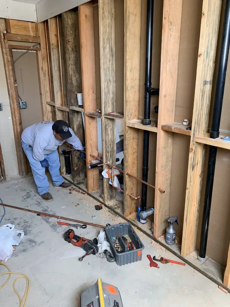 Commercial rough-in plumbing for Gas Line Repair in Shalimar